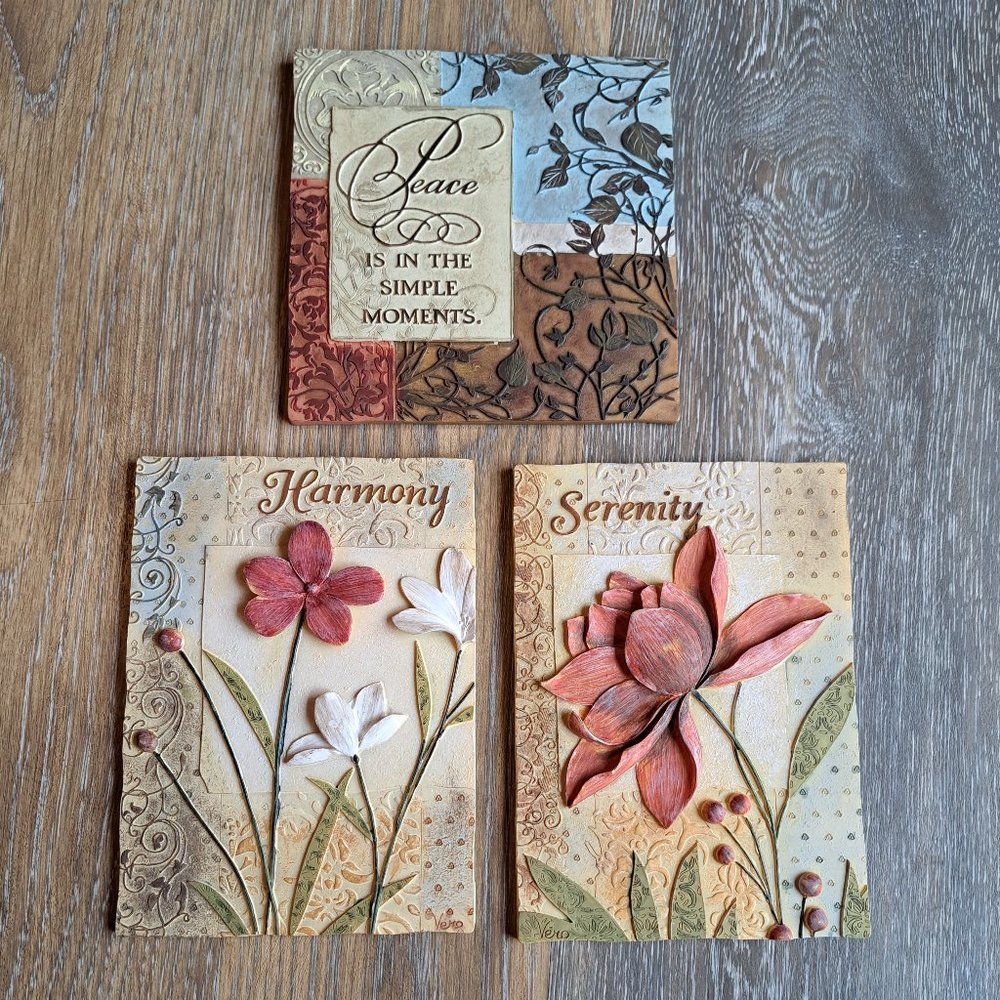 3 Inspirational Plaques Decor